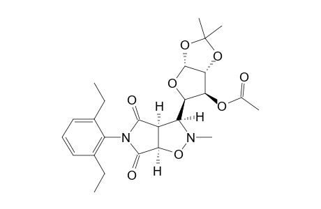 2-METHYL-(1,2-O-ISOPROPYLIDENE-3-ACETOXY-ALPHA-D-XYLO-TETRAFURANOS-4-YL)-5-(2,6-DIETHYLPHENYL)-4,6-DIOXO-2,3,3A,4,6,6,A-HEXAHYDROPYRROLO-[3,4-D]-ISOXAZOLE;COMP