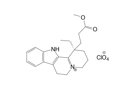 1 beta-(2-carboxyethyl)-1-ethyl-2,3,4,6,7,12-hexahydro-1H-indolo[2,3-a] quinolizin-5-ium perchlorate, methyl ester