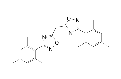 3-(2,4,6-trimethylphenyl)-5-[[3-(2,4,6-trimethylphenyl)-1,2,4-oxadiazol-5-yl]methyl]-1,2,4-oxadiazole