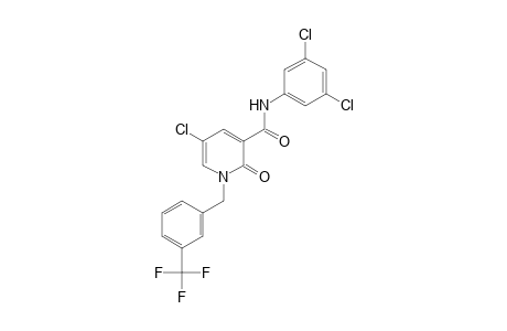 1,2-DIHYDRO-2-OXO-3',5,5'-TRICHLORO-1-[m-(TRIFLUOROMETHYL)BENZYL]NICOTINANILIDE
