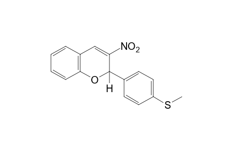 2-[p-(methylthio)phenyl]-3-nitro-2H-1-benzopyran