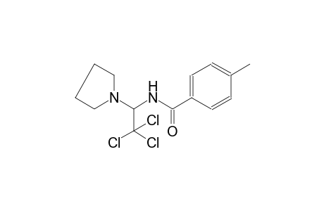 4-methyl-N-[2,2,2-trichloro-1-(1-pyrrolidinyl)ethyl]benzamide