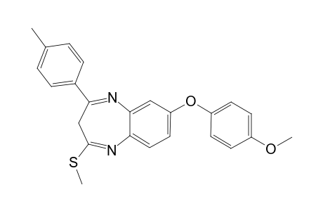 7-(PARA-METHOXYPHENOXY)-4-(PARA-METHYLPHENYL)-2-METHYLTHIO-3H-[1,5]-BENZODIAZEPINE