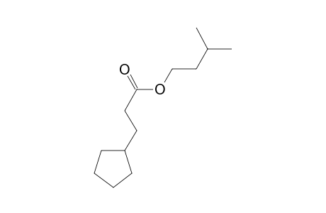 3-Cyclopentylpropionic acid, 3-methylbutyl ester