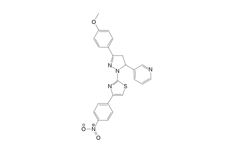 2-[3-(4-methoxyphenyl)-5-(3-pyridyl)-2-pyrazolin-1-yl]-4-(4-nitrophenyl)thiazole