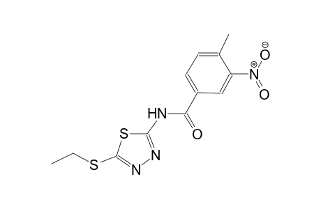 N-[5-(ethylsulfanyl)-1,3,4-thiadiazol-2-yl]-4-methyl-3-nitrobenzamide