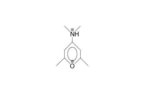 4-(Dimethylammonium)-2,6-dimethyl-pyrylium dication