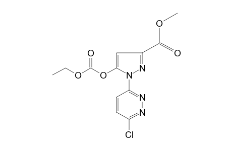 1-(6-chloro-3-pyridazinyl)-5-hydroxypyrazole-3-carboxylic acid, methyl ester, ethyl carbonate (ester)