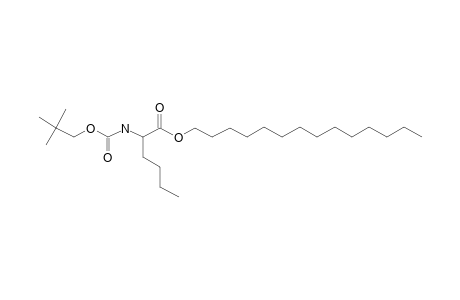 L-Norleucine, N-neopentyloxycarbonyl-, tetradecyl ester