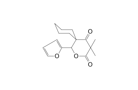 1-Furan-2-yl-4,4-dimethyl-2-oxa-spiro[5.5]undecane-3,5-dione
