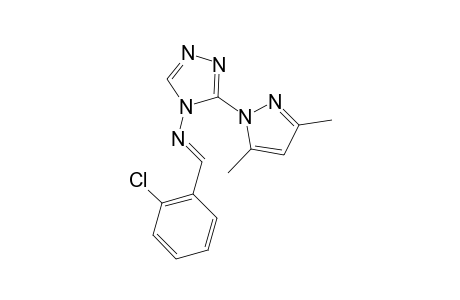 N-[(E)-(2-chlorophenyl)methylidene]-3-(3,5-dimethyl-1H-pyrazol-1-yl)-4H-1,2,4-triazol-4-amine