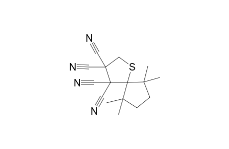 6,6,9,9-Tetramethyl-1-thio-spiro[4.4]nonane-3,3,4,4-tetracarbonitrile