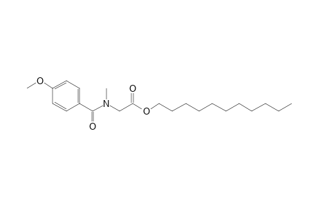 Sarcosine, N-(4-methoxybenzoyl)-, undecyl ester