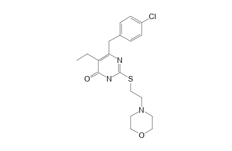 6-(4-CHLOROBENZYL)-5-ETHYL-2-[2-(MORPHOLIN-4-YL)-ETHYL]-THIOPYRIMIDIN-4(3H)-ONE