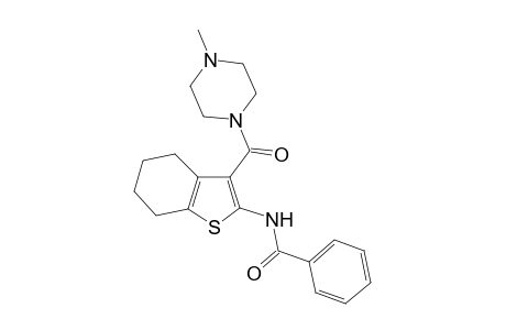 benzamide, N-[4,5,6,7-tetrahydro-3-[(4-methyl-1-piperazinyl)carbonyl]benzo[b]thien-2-yl]-