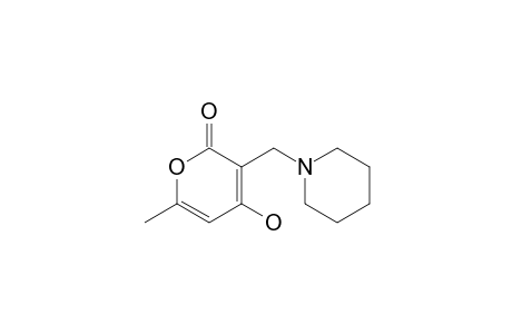 1-Piperidinepropionic acid, .alpha.-(1,3-dihydroxy-2-butenylidene)-, .delta.-lactone