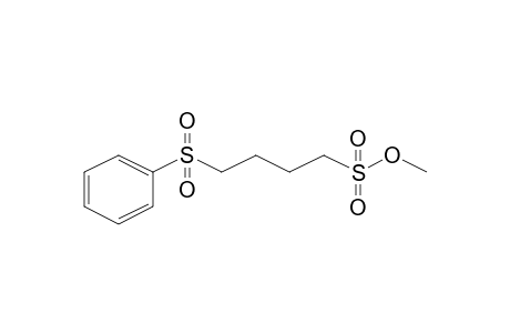 Butanesulfonic acid, methyl ester, 4-(phenylsulfonyl)-
