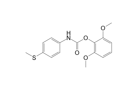(4-Methylsulfanylphenyl)carbamic acid, 2,6-dimethoxyphenyl ester