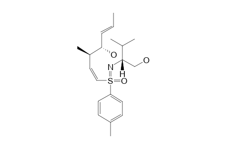 (-)-[SS,1Z,5E,N(1S),3R,4R]-N-[1-(HYDROXYMETHYL)-2-METHYLPROPYL]-3-METHYL-1-(4-METHYLPHENYLSULFONIMIDOYL)-1,5-HEPTADIENE-4-OL