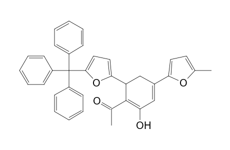 1-[2-hydroxy-4-(5-methyl-2-furyl)-6-(5-trityl-2-furyl)-1,3-cyclohexadien-1-yl]ethanone