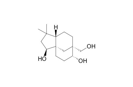 (1S,4R,5R,8S,9S)-clovane-5,9,12-triol