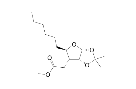 METHYL-(2'R,3'R,4'R,5'R)-2-(2'-HEXYL-4',5'-ISOPROPILIDENE-DEOXY-TETRAHYDROFURAN-3'-YL)-ACETATE