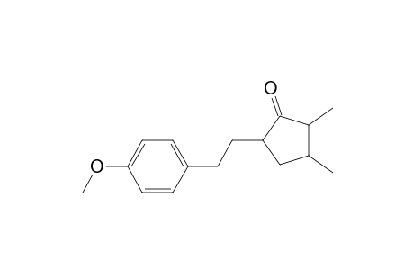 5-[2-(4-methoxyphenyl)ethyl]-2,3-dimethyl-1-cyclopentanone