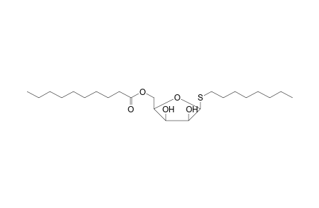 (3,4-dihydroxy-5-octylsulfanyl-tetrahydrofuran-2-yl)methyl decanoate