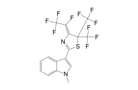 2-(1-METHYLINDOL-3-YL)-PERFLUORO-4,5-DIHYDRO-5,5-DIMETHYL-4-ETHYLIDENE-1,3-THIAZOLE