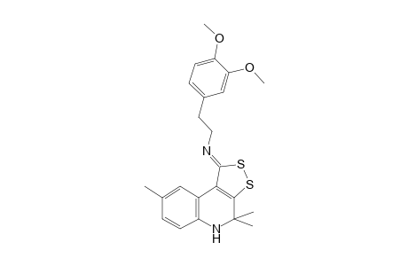 benzeneethanamine, N-[(1Z)-4,5-dihydro-4,4,8-trimethyl-1H-[1,2]dithiolo[3,4-c]quinolin-1-ylidene]-3,4-dimethoxy-