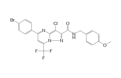 5-(4-bromophenyl)-3-chloro-N-(4-methoxybenzyl)-7-(trifluoromethyl)pyrazolo[1,5-a]pyrimidine-2-carboxamide