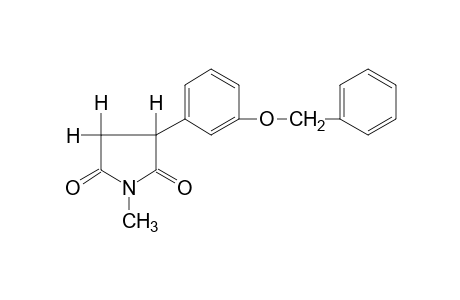 2-[m-(benzyloxy)phenyl]-N-methylsuccinimide