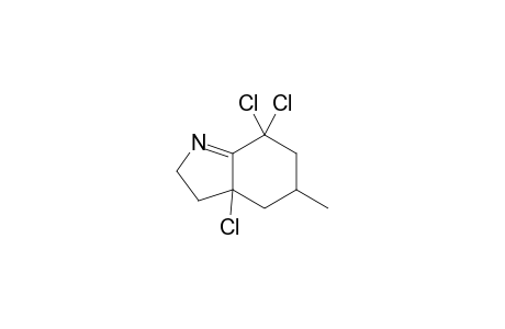 3a,7,7-Trichloro-5-methyl-3,3a,4,5,6,7-hexahydro-2H-indole