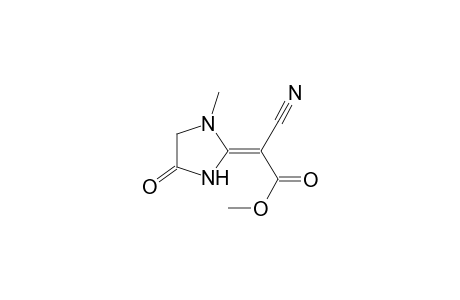 2-CYAN-2-(1-METHYL-4-OXO-2-IMIDAZOLIDINYLIDEN)-ESSIGSAEURE-METHYLESTER