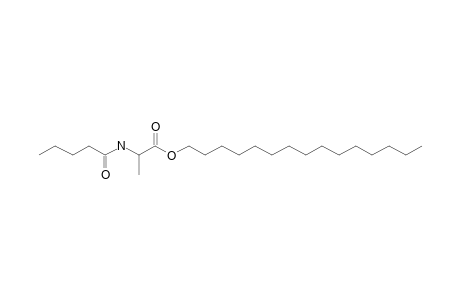 L-Alanine, N-valeryl-, pentadecyl ester