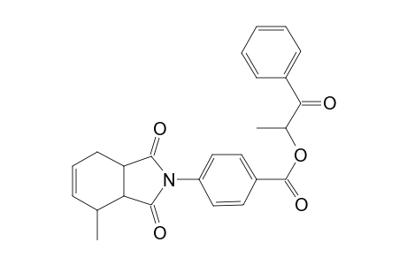 4-(4-Methyl-1,3-dioxo-1,3,3a,4,7,7a-hexahydroisoindol-2-yl)-benzoic acid, 1-methyl-2-oxo-2-phenylethyl ester