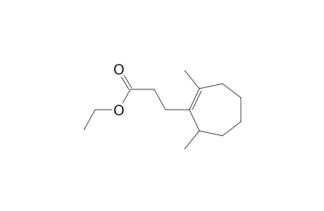 3-(2,7-Dimethyl-1-cycloheptenyl)propanoic acid ethyl ester