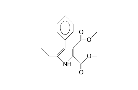 5-Ethyl-3-methoxycarbonyl-4-phenyl-1H-pyrrole-2-carboxylic acid, methyl ester