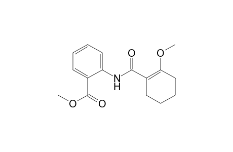 Benzoic acid, 2-[[(2-methoxy-1-cyclohexen-1-yl)carbonyl]amino]-, methyl ester