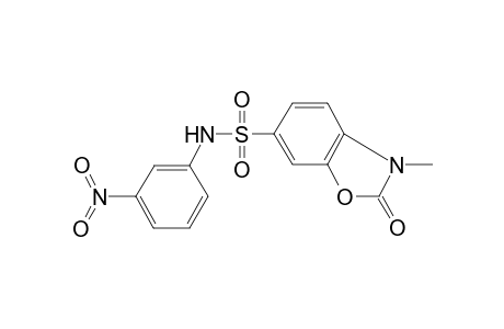 6-benzoxazolesulfonamide, 2,3-dihydro-3-methyl-N-(3-nitrophenyl)-2-oxo-