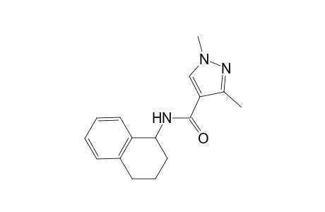 1,3-dimethyl-N-(1,2,3,4-tetrahydro-1-naphthalenyl)-1H-pyrazole-4-carboxamide