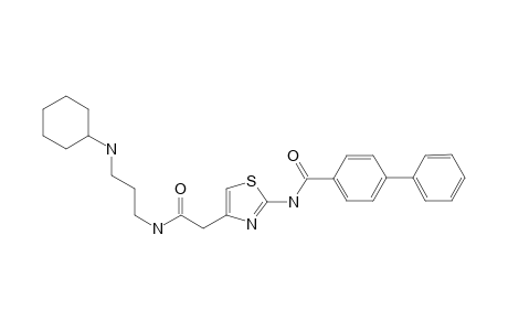 N-[(3-Cyclohexylamino)propyl]-2-[[(1,1'-biphenyl-4-yl)carbonyl]amino]-1,3-thiazol-4-yl-acetamide