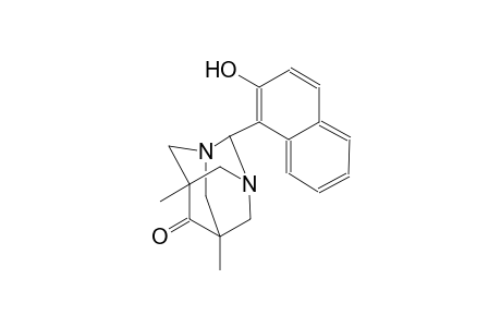 1,3-diazatricyclo[3.3.1.1~3,7~]decan-6-one, 2-(2-hydroxy-1-naphthalenyl)-5,7-dimethyl-