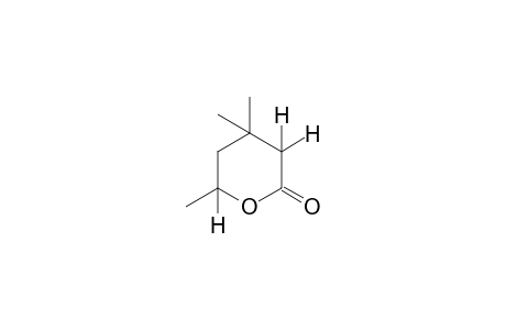 2H-Pyran-2-one, tetrahydro-4,4,6-trimethyl-