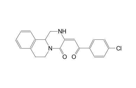 4H-pyrazino[2,1-a]isoquinolin-4-one, 3-[2-(4-chlorophenyl)-2-oxoethylidene]-1,2,3,6,7,11b-hexahydro-, (3E)-