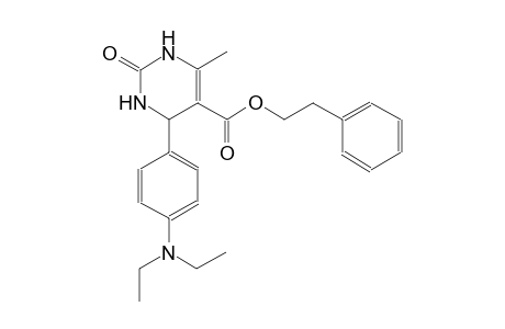 2-phenylethyl 4-[4-(diethylamino)phenyl]-6-methyl-2-oxo-1,2,3,4-tetrahydro-5-pyrimidinecarboxylate