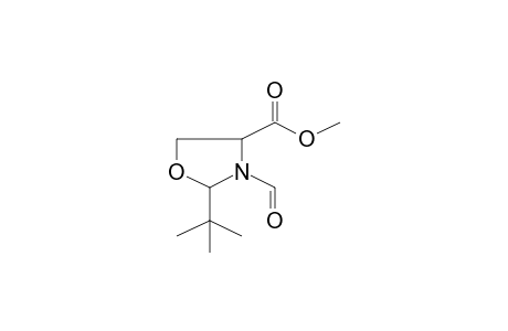 4-Oxazolidinecarboxylic acid, 2-(1,1-dimethylethyl)-3-formyl-, methyl ester, (2R-cis)-