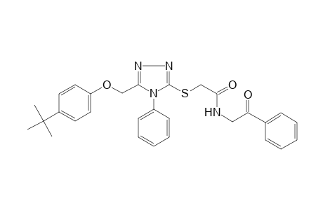 acetamide, 2-[[5-[[4-(1,1-dimethylethyl)phenoxy]methyl]-4-phenyl-4H-1,2,4-triazol-3-yl]thio]-N-(2-oxo-2-phenylethyl)-