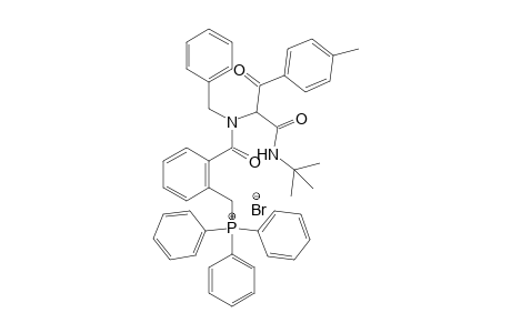 (2-(benzyl(1-(tert-butylamino)-1,3-dioxo-3-(p-tolyl)propan-2-yl)carbamoyl)benzyl)triphenylphosphonium bromide