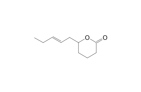 6-[(E)-pent-2-enyl]-2-oxanone